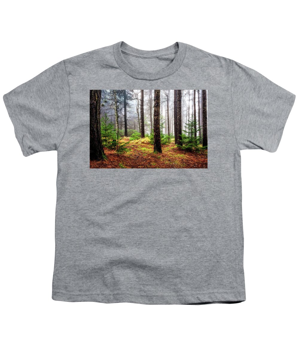 Nature Youth T-Shirt featuring the photograph Pine Woods by C Renee Martin