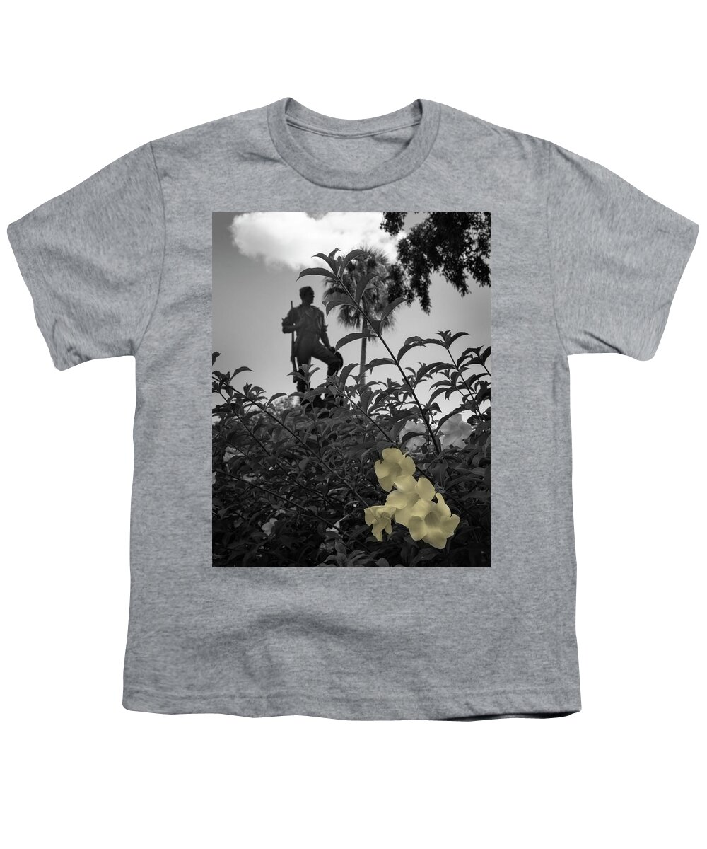 Cuba Youth T-Shirt featuring the photograph Remembering by M Kathleen Warren