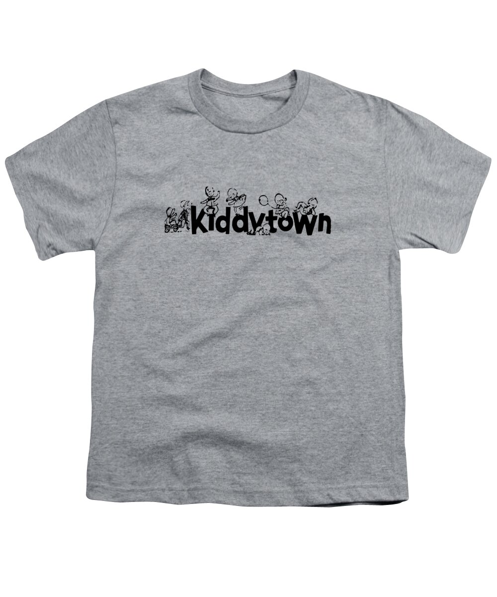 Cool Youth T-Shirt featuring the digital art Retro Kiddytown Norwalk Connecticut Toy Store by Flippin Sweet Gear