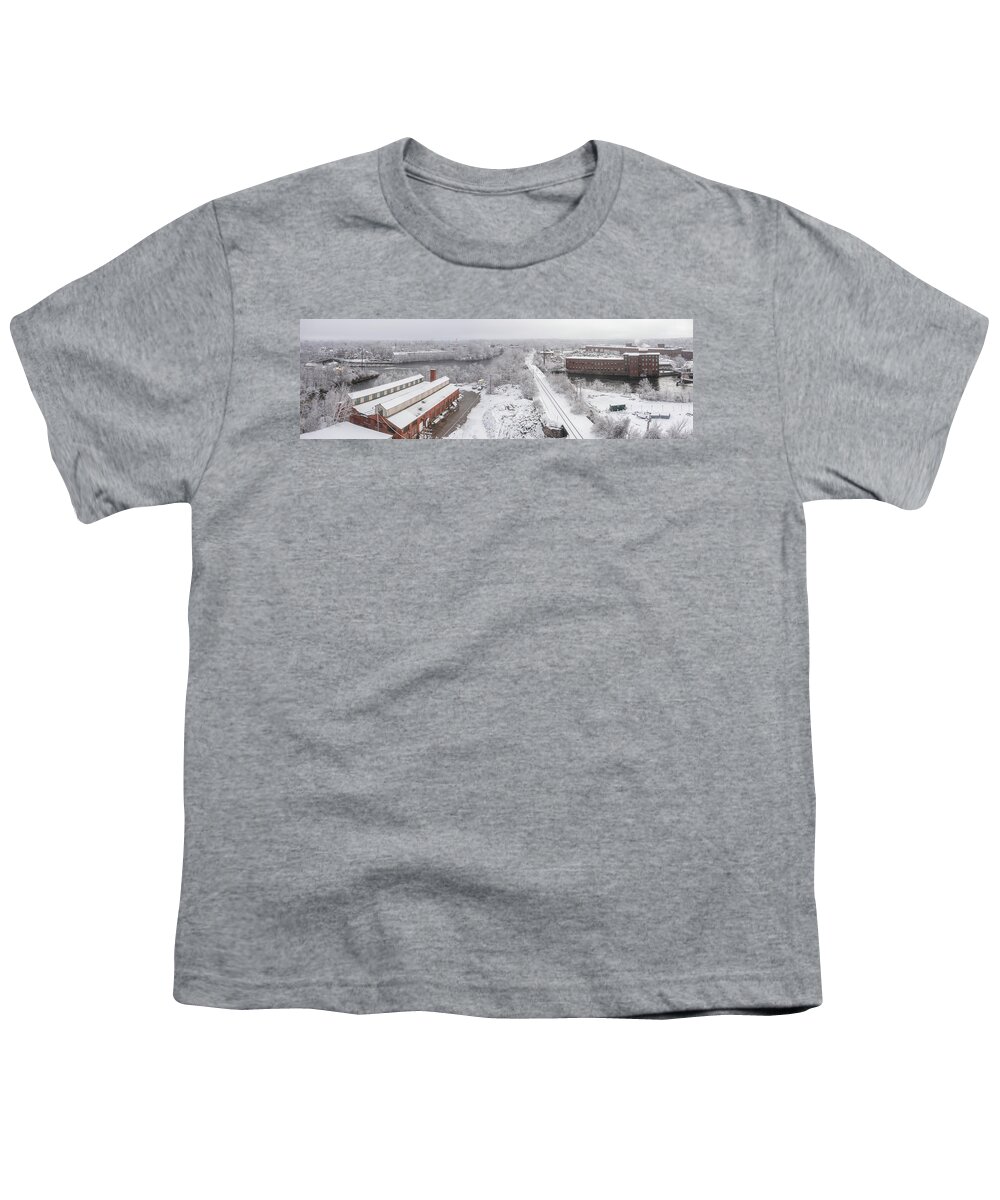 Biddeford Youth T-Shirt featuring the photograph River Crossing by David Bishop