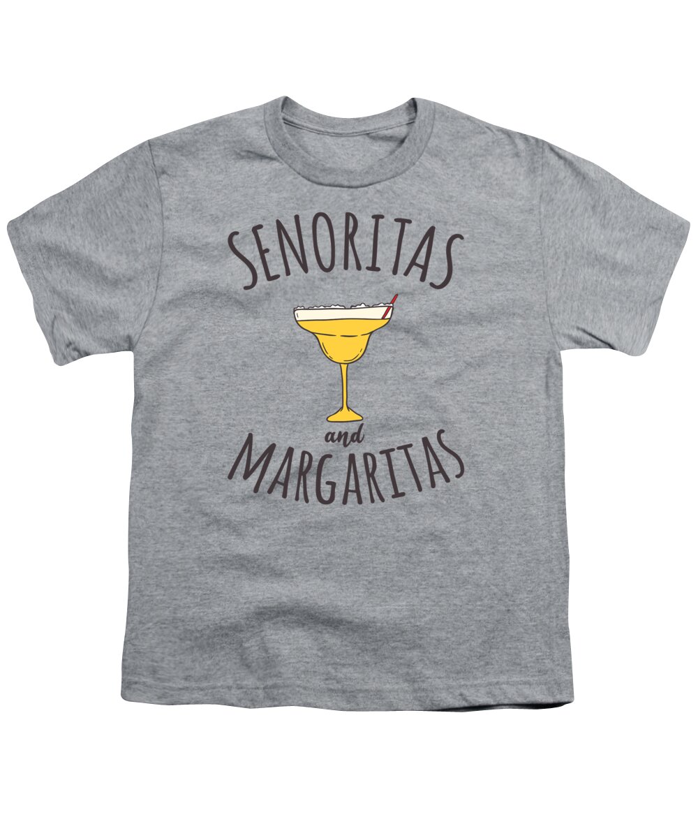 Beach Youth T-Shirt featuring the digital art Senoritas and Margaritas by Flippin Sweet Gear