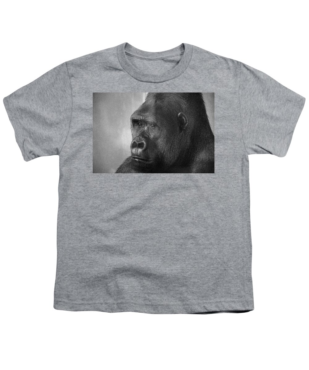 Ape Youth T-Shirt featuring the photograph Simiae by Jim Signorelli