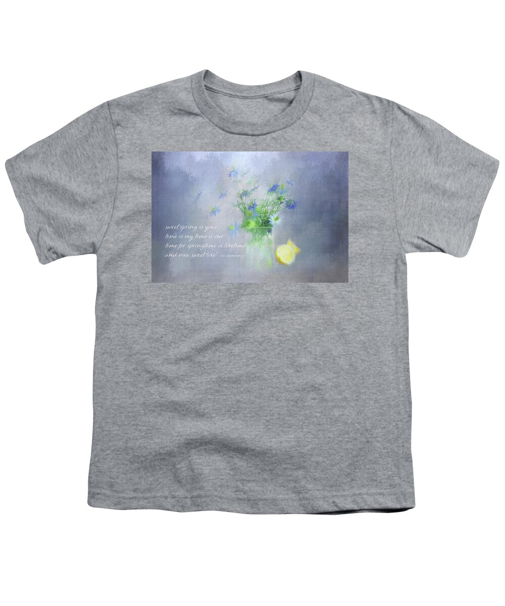 Photography Youth T-Shirt featuring the digital art Spring Is... by Terry Davis