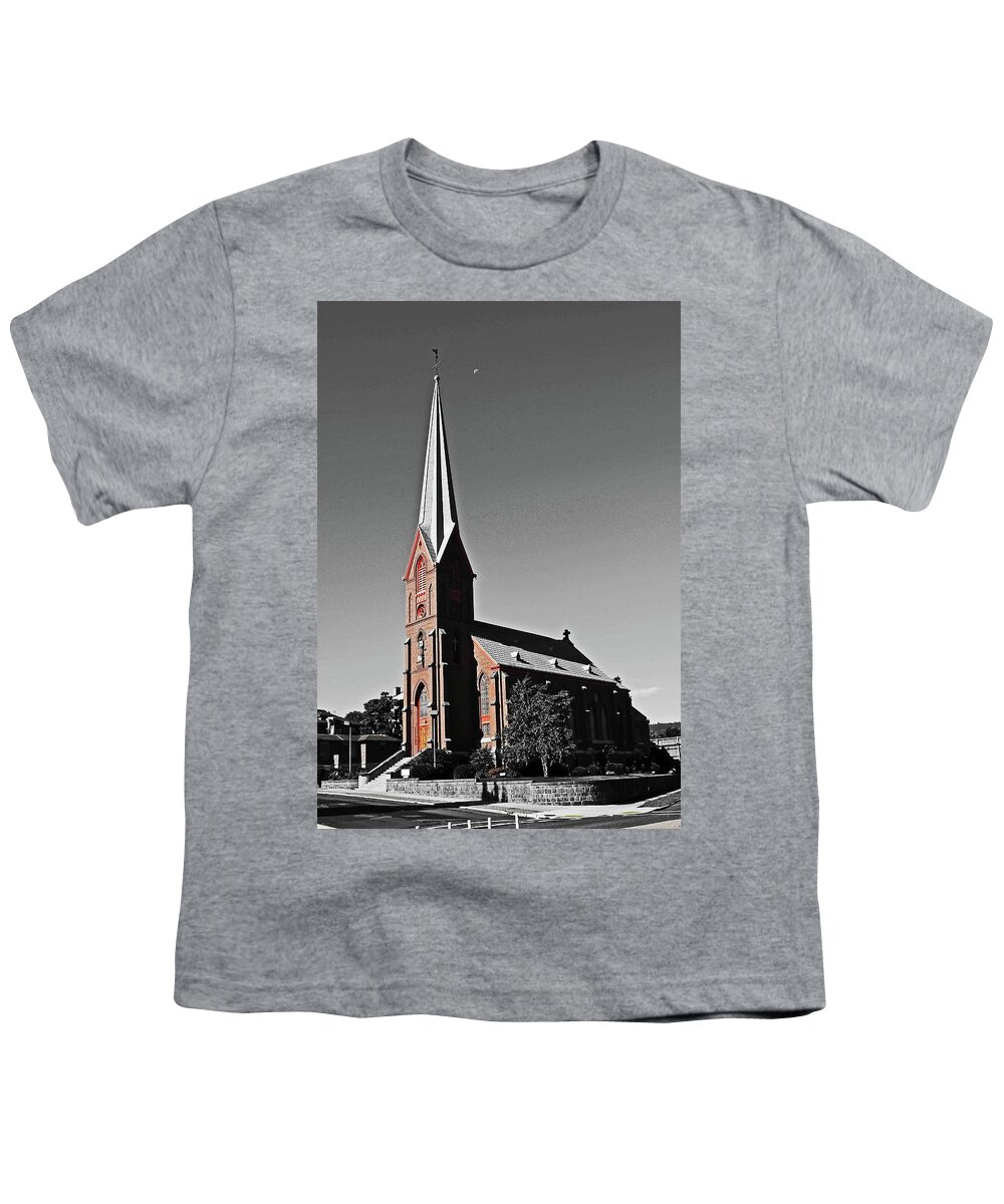  Youth T-Shirt featuring the digital art St. Peter's Landmark, The Dalles,OR by Fred Loring