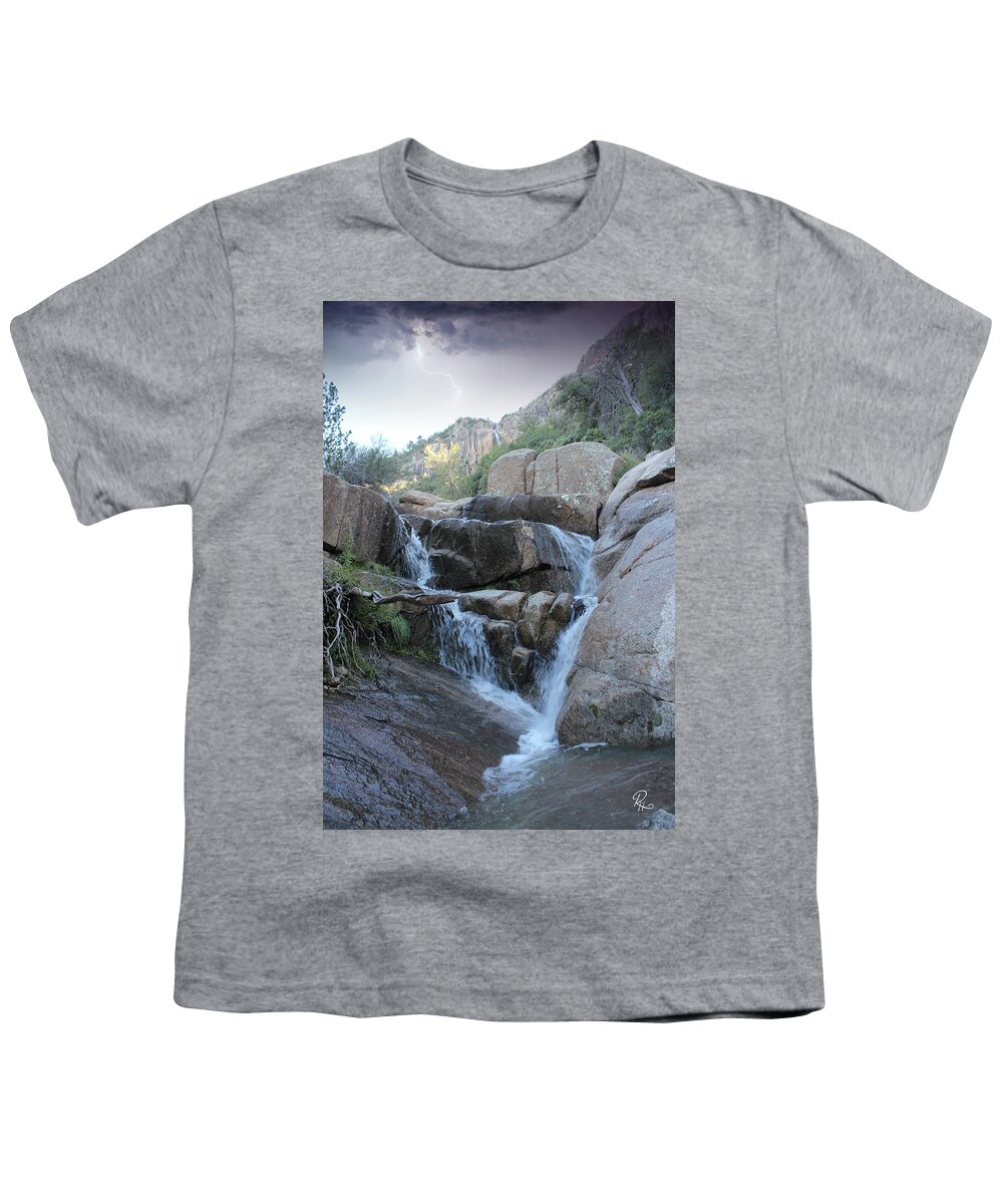 Fine Art Youth T-Shirt featuring the photograph Storm In The Canyon by Robert Harris