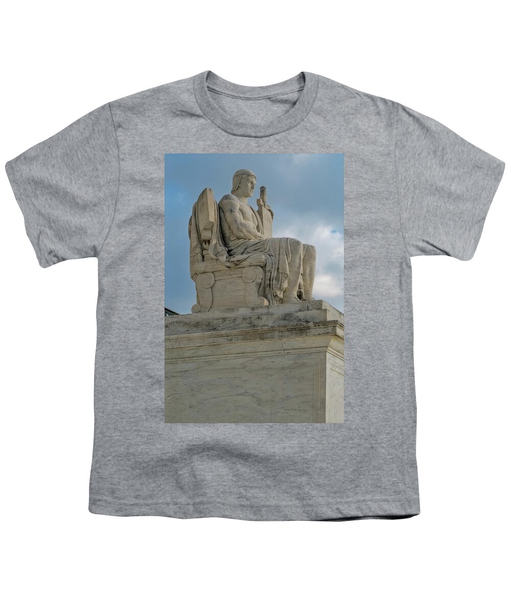 Scotus Youth T-Shirt featuring the photograph The Authority Of Law by Susan Candelario