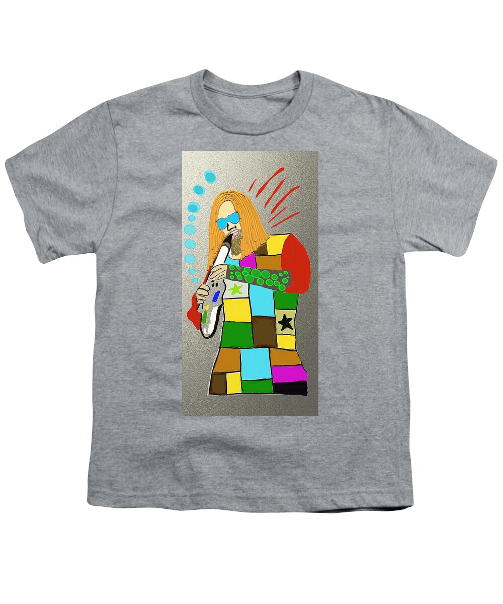 Color Youth T-Shirt featuring the digital art The Pied Piper Pimp by ToNY CaMM