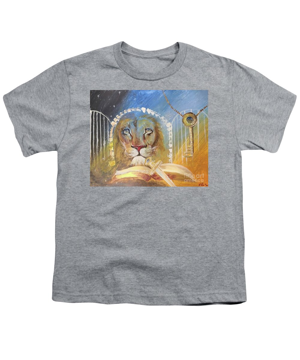 The Revelation Gate Youth T-Shirt featuring the painting The Revelation Gate by Jennifer Page