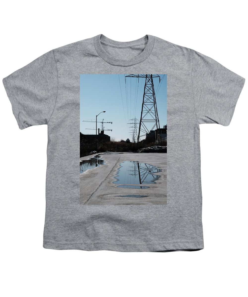Blue Youth T-Shirt featuring the photograph To Infinity In Reflection by Kreddible Trout
