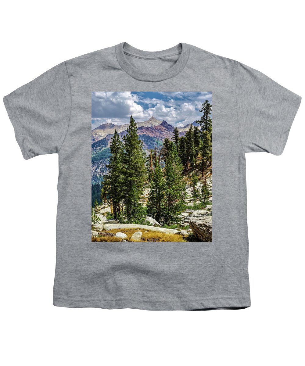 Sequoia National Park Youth T-Shirt featuring the photograph Trailside Vista by Brett Harvey
