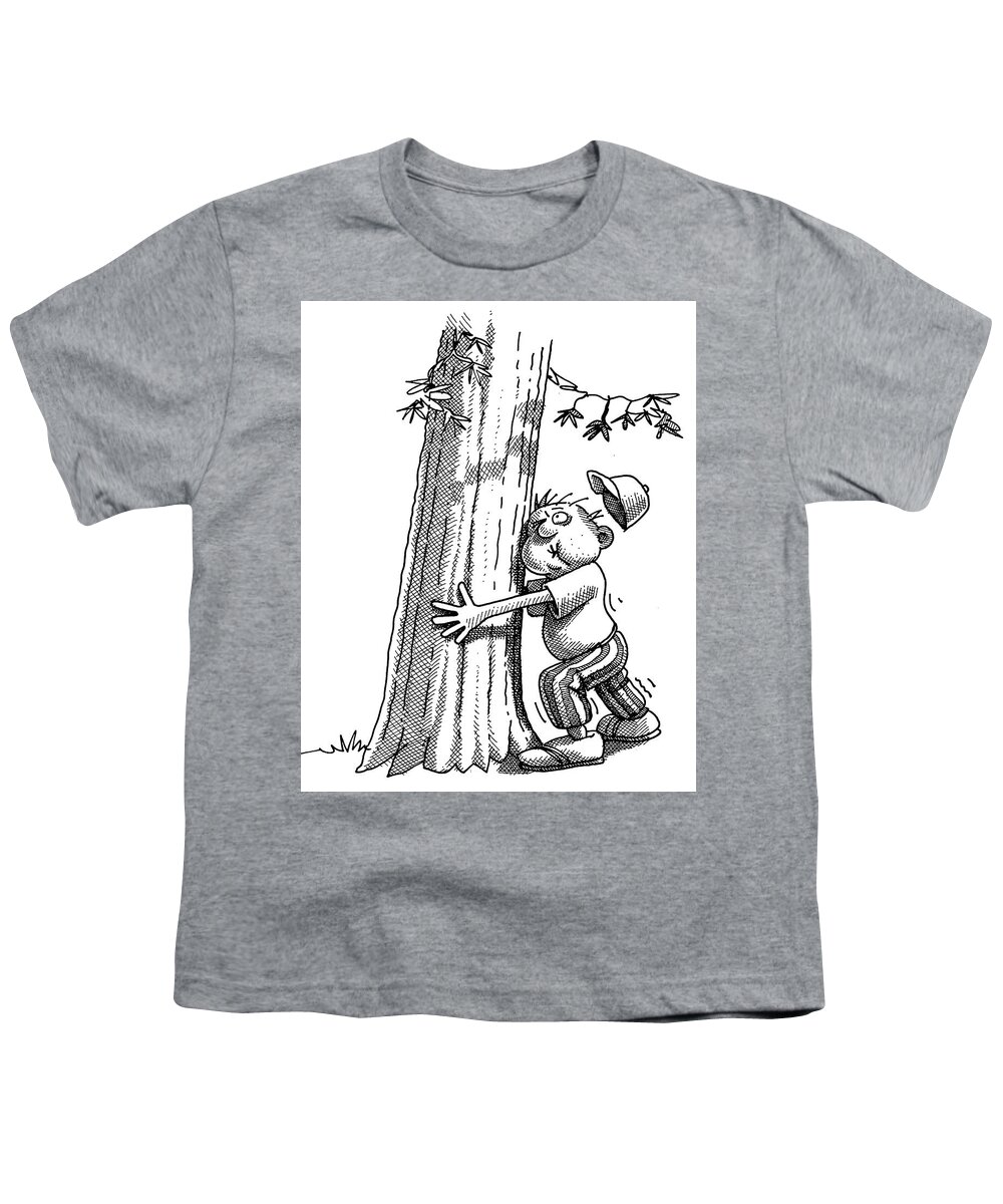 galop Alaska marathon Tree Hugger Youth T-Shirt by Dan Nelson - Fine Art America