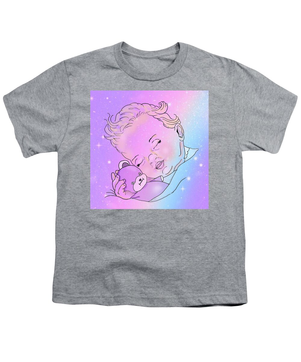 Baby Youth T-Shirt featuring the digital art Twinkle, Twinkle Little Dreams by Kelly Mills
