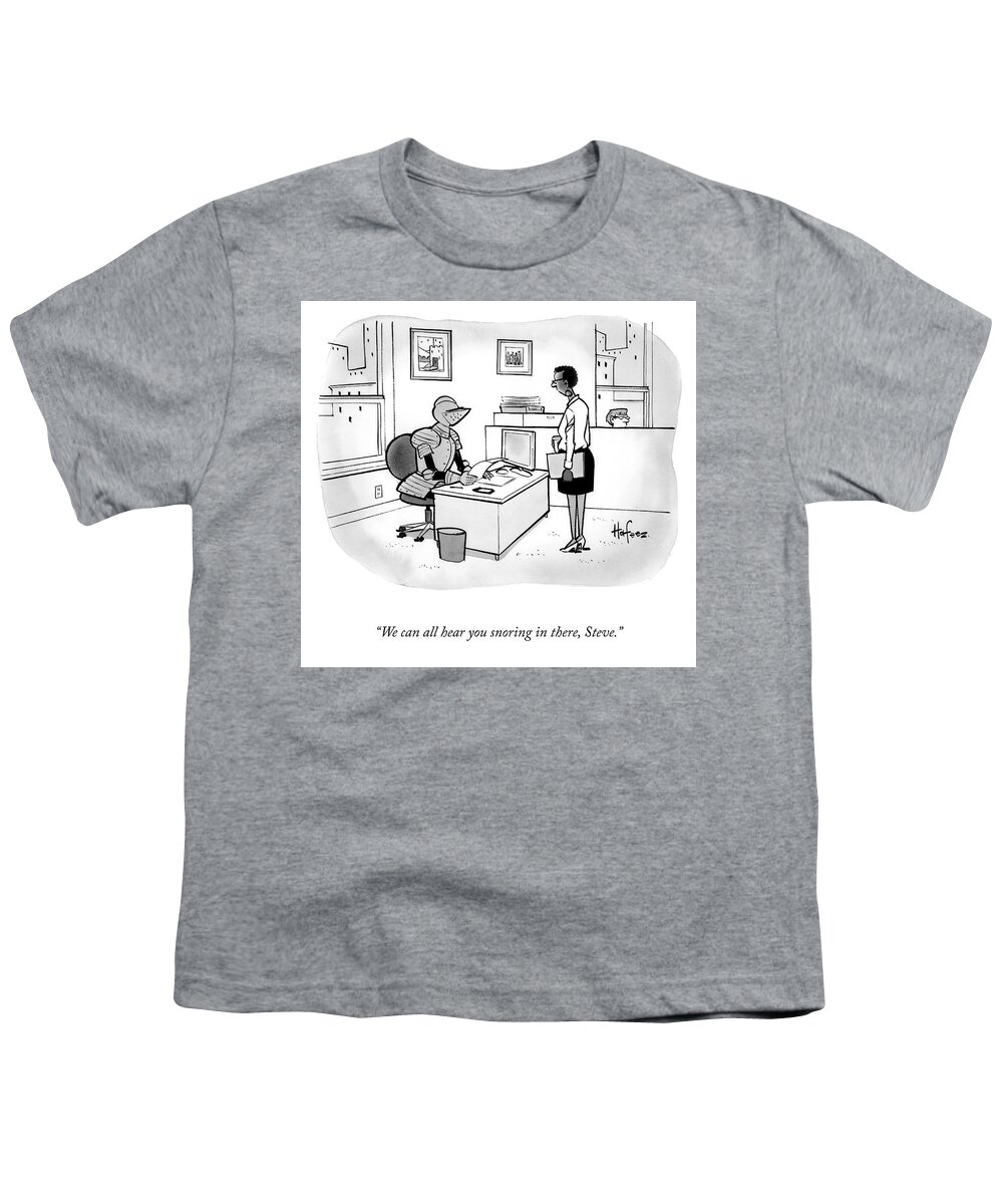 Cctk Youth T-Shirt featuring the drawing We Can All Hear You by Kaamran Hafeez