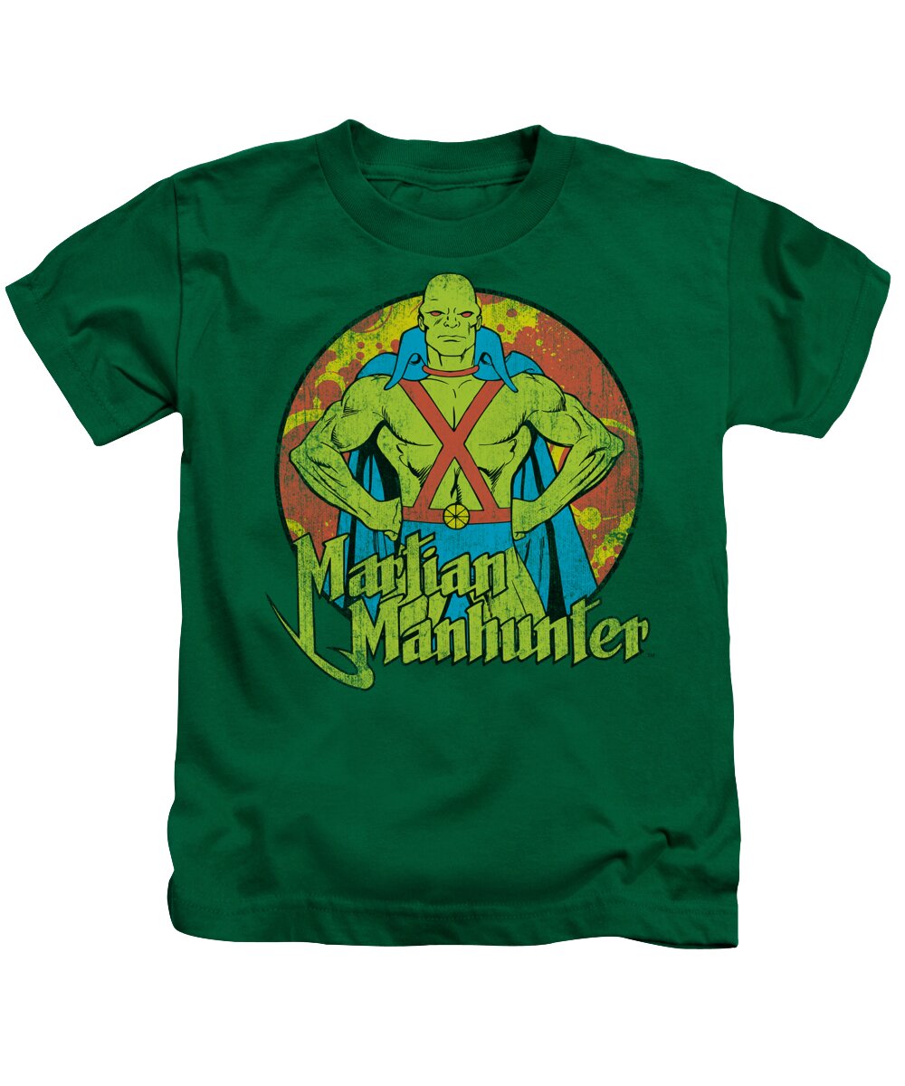 Dc Comics Kids T-Shirt featuring the digital art Dc - Martian Manhunter by Brand A