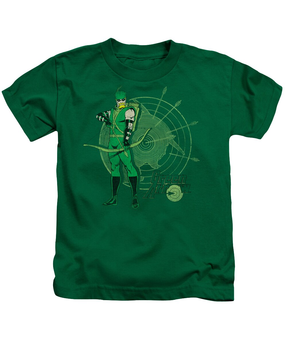 Dc Comcis Kids T-Shirt featuring the digital art Dc - Arrow Target by Brand A