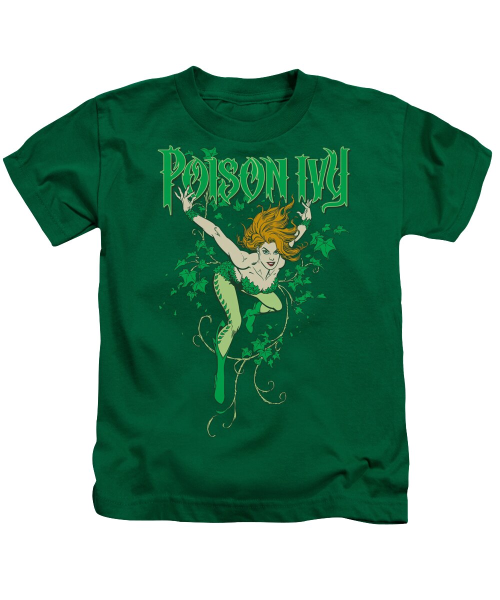 Dc Comics Kids T-Shirt featuring the digital art Dc - Poison Ivy by Brand A