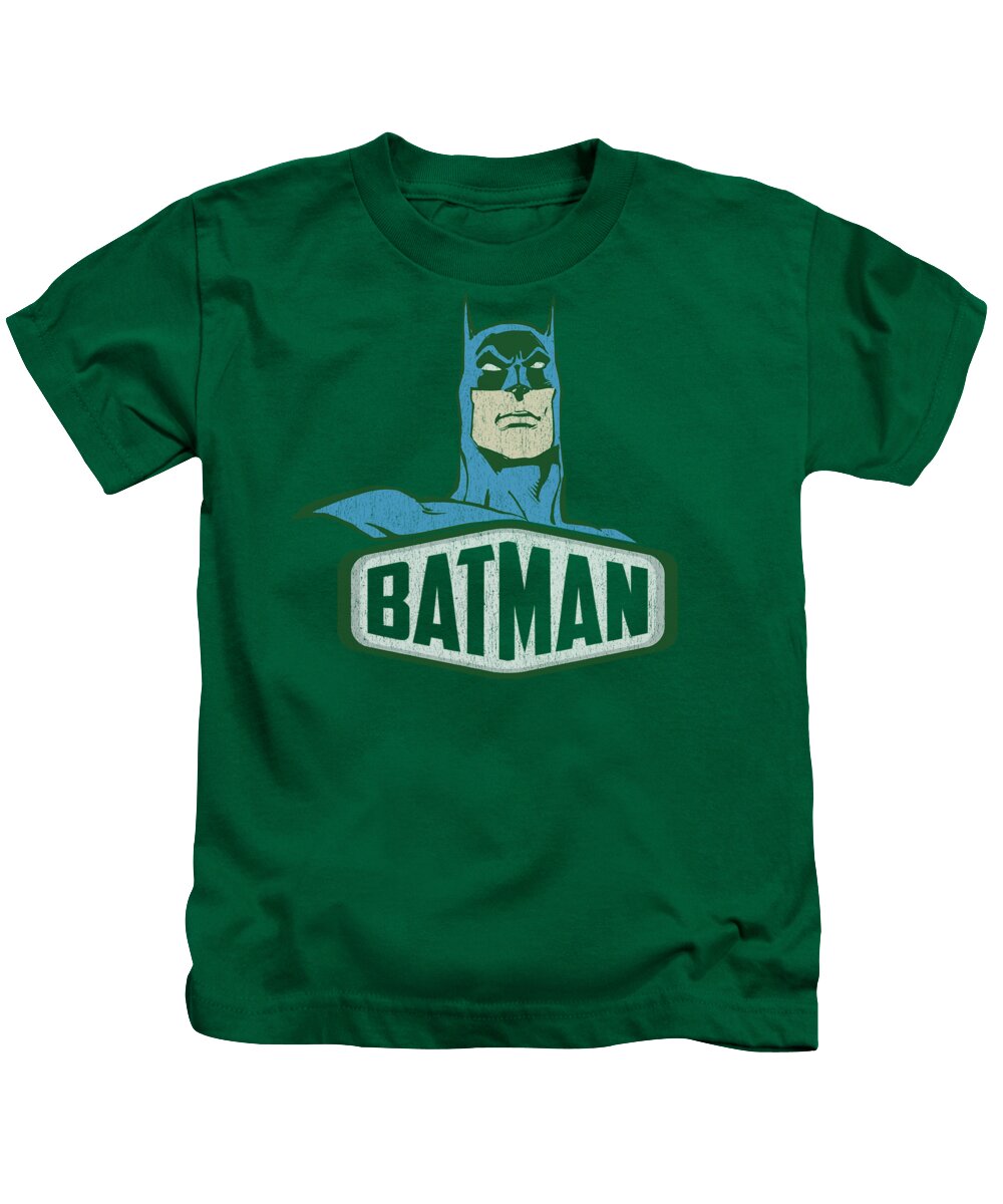 Dc Comics Kids T-Shirt featuring the digital art Dco - Batman Sign by Brand A