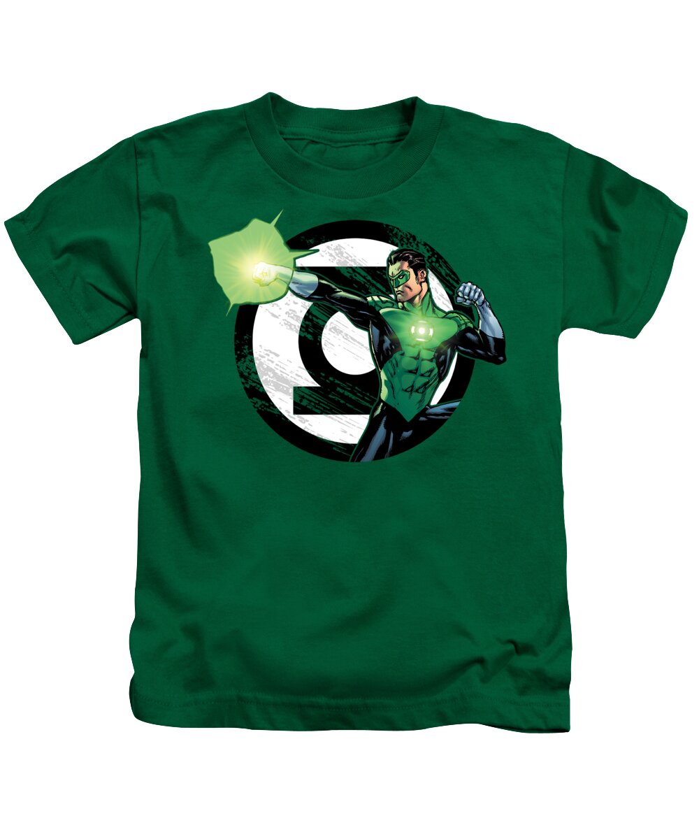  Kids T-Shirt featuring the digital art Jla - Blasting Logo by Brand A