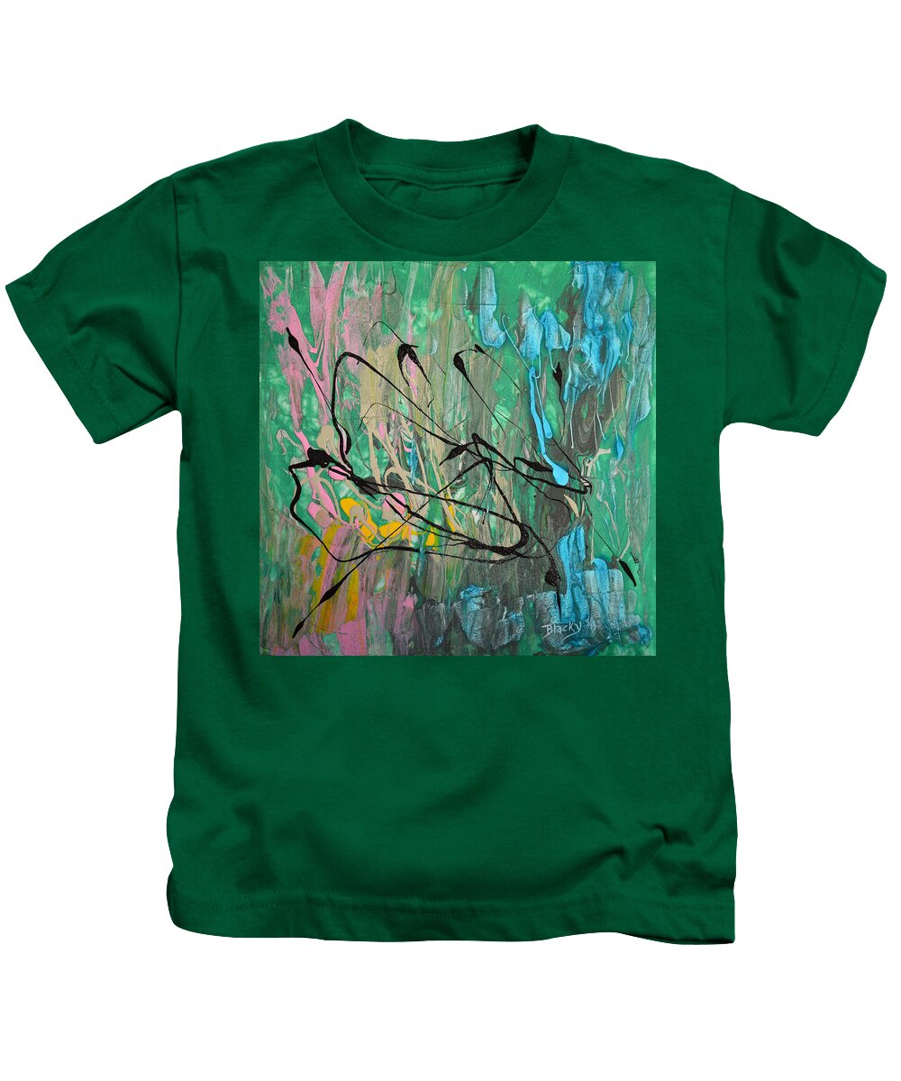 Modern Kids T-Shirt featuring the painting Kneeling Before You by Donna Blackhall