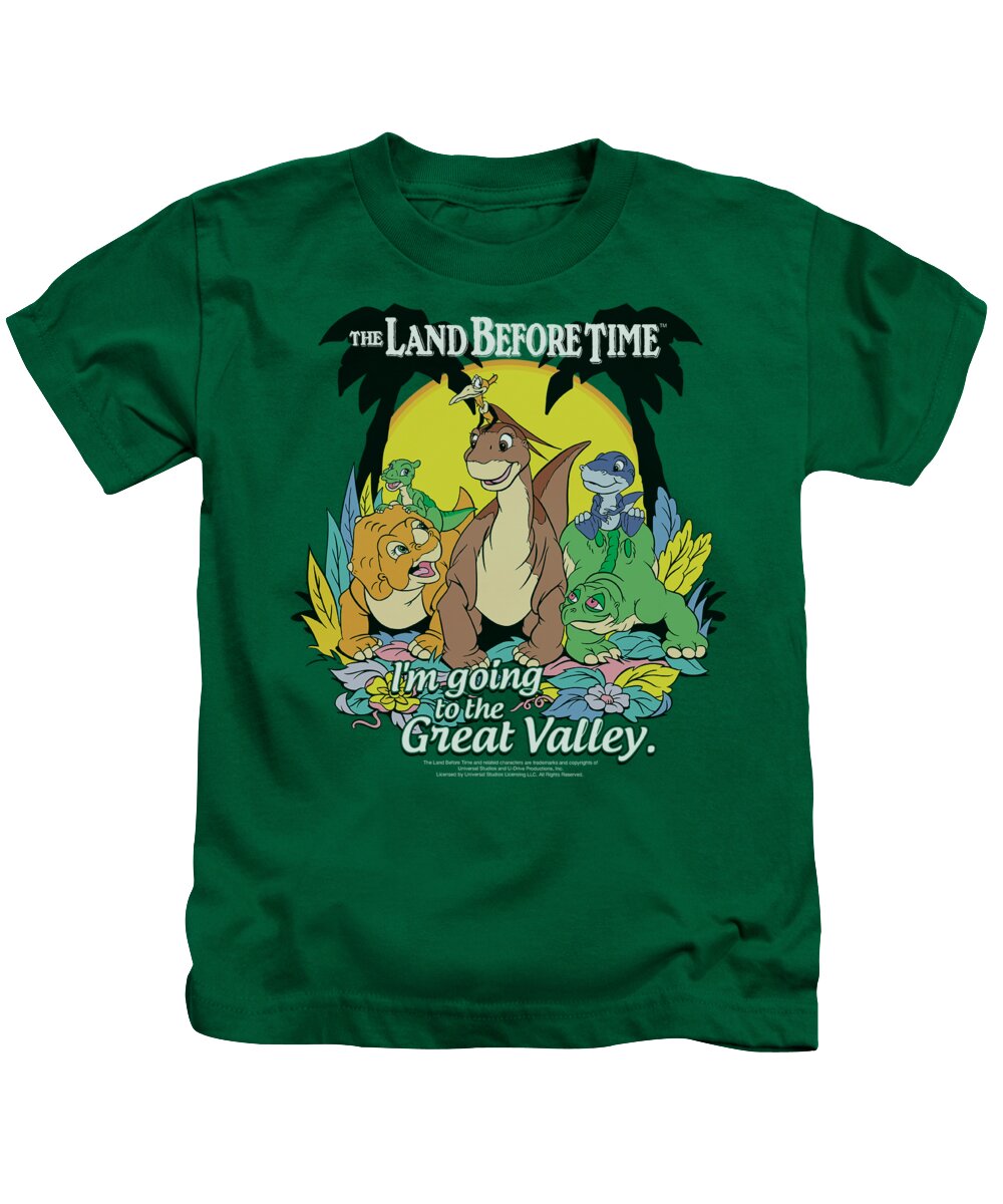  Kids T-Shirt featuring the digital art Land Before Time - Great Valley by Brand A