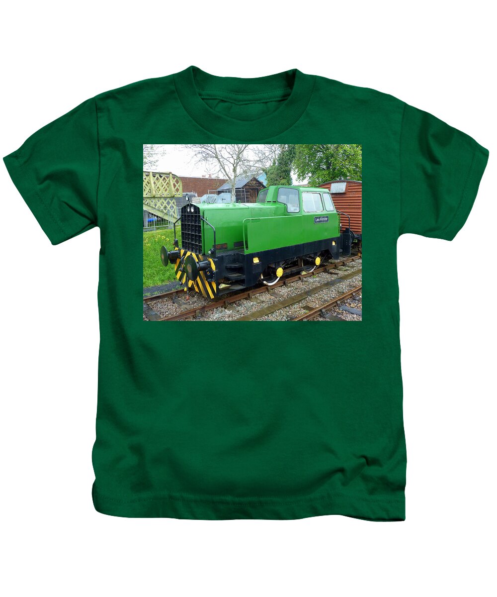 Diesel Kids T-Shirt featuring the photograph 4wDH Diesel-Hydraulic Sentinel Shunter No. 10159 by Gordon James