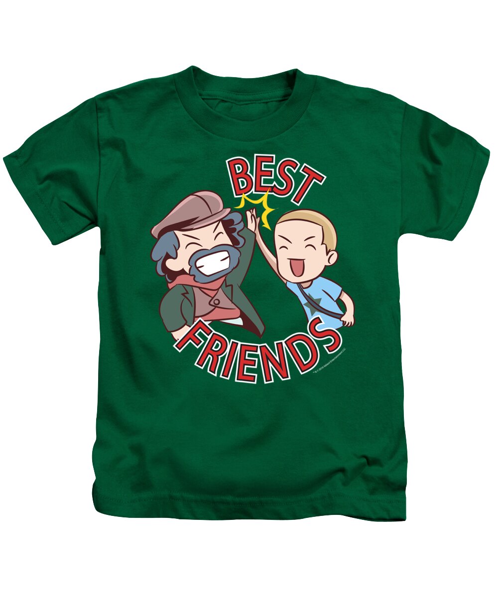  Kids T-Shirt featuring the digital art Valiantbest Friends Emoji by Brand A