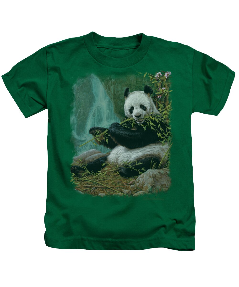 Wildlife Kids T-Shirt featuring the digital art Wildlife - Citizen Of Heaven On Earth by Brand A