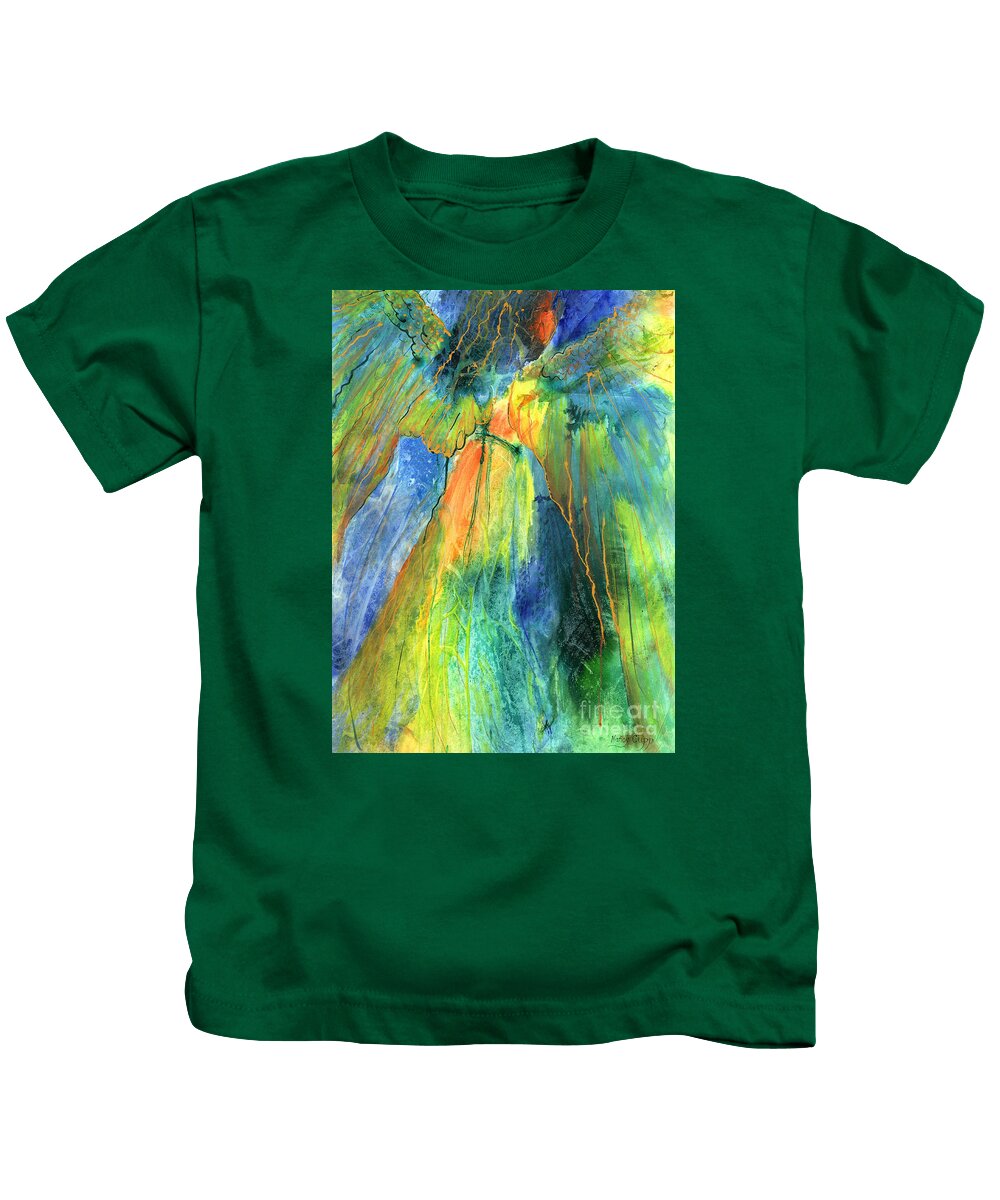 Acrylic Ink Kids T-Shirt featuring the painting Coming Lord by Nancy Cupp