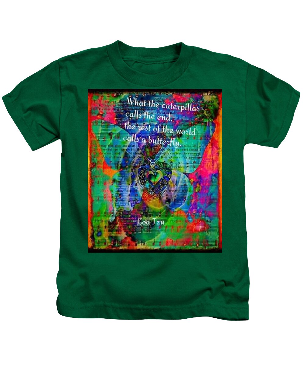 Butterfly Kids T-Shirt featuring the digital art Metamorphosis by Christine Paris
