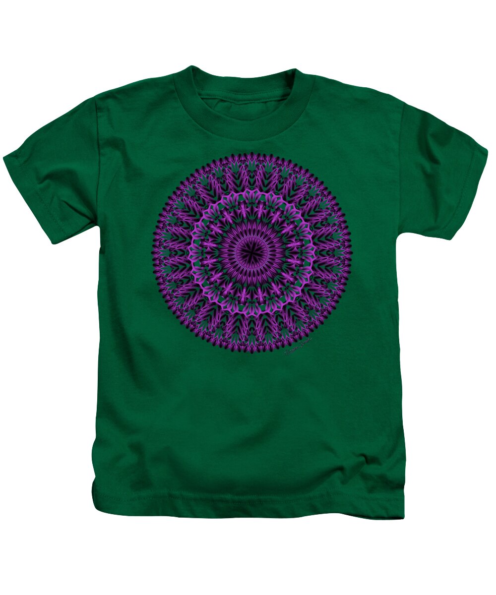 Artsytoo Kids T-Shirt featuring the digital art Purple Passion by Heather Schaefer