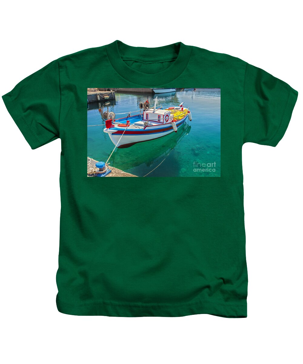 Small fishing boat Kids T-Shirt