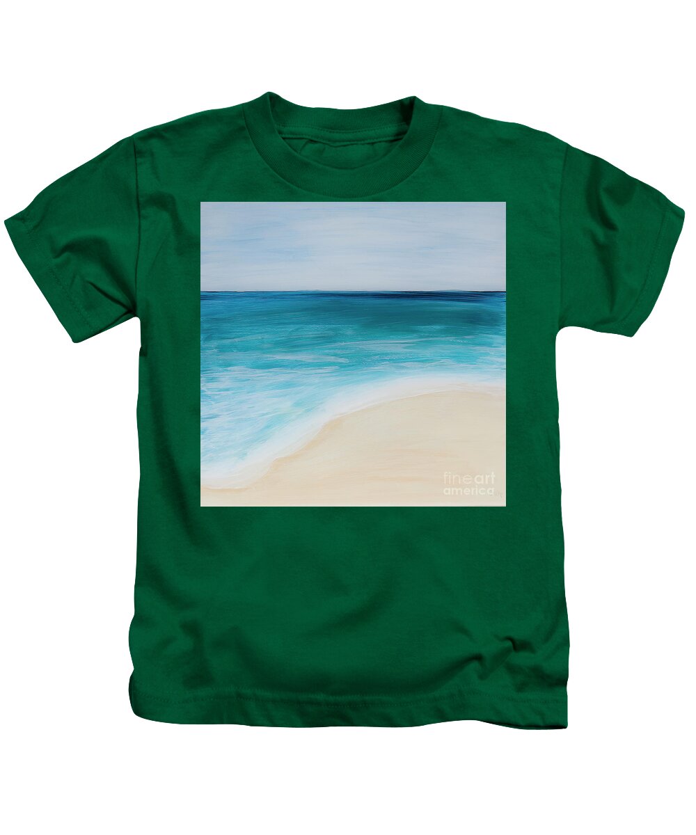 Ocean Kids T-Shirt featuring the painting tide Coming In by Shelley Myers