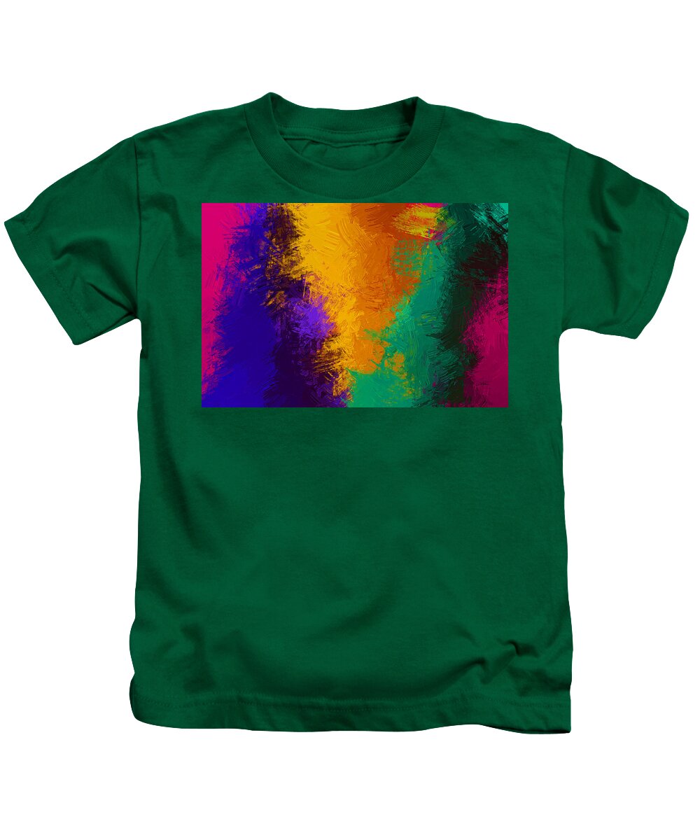 Abstract Kids T-Shirt featuring the painting Abstract - DWP1500043 by Dean Wittle