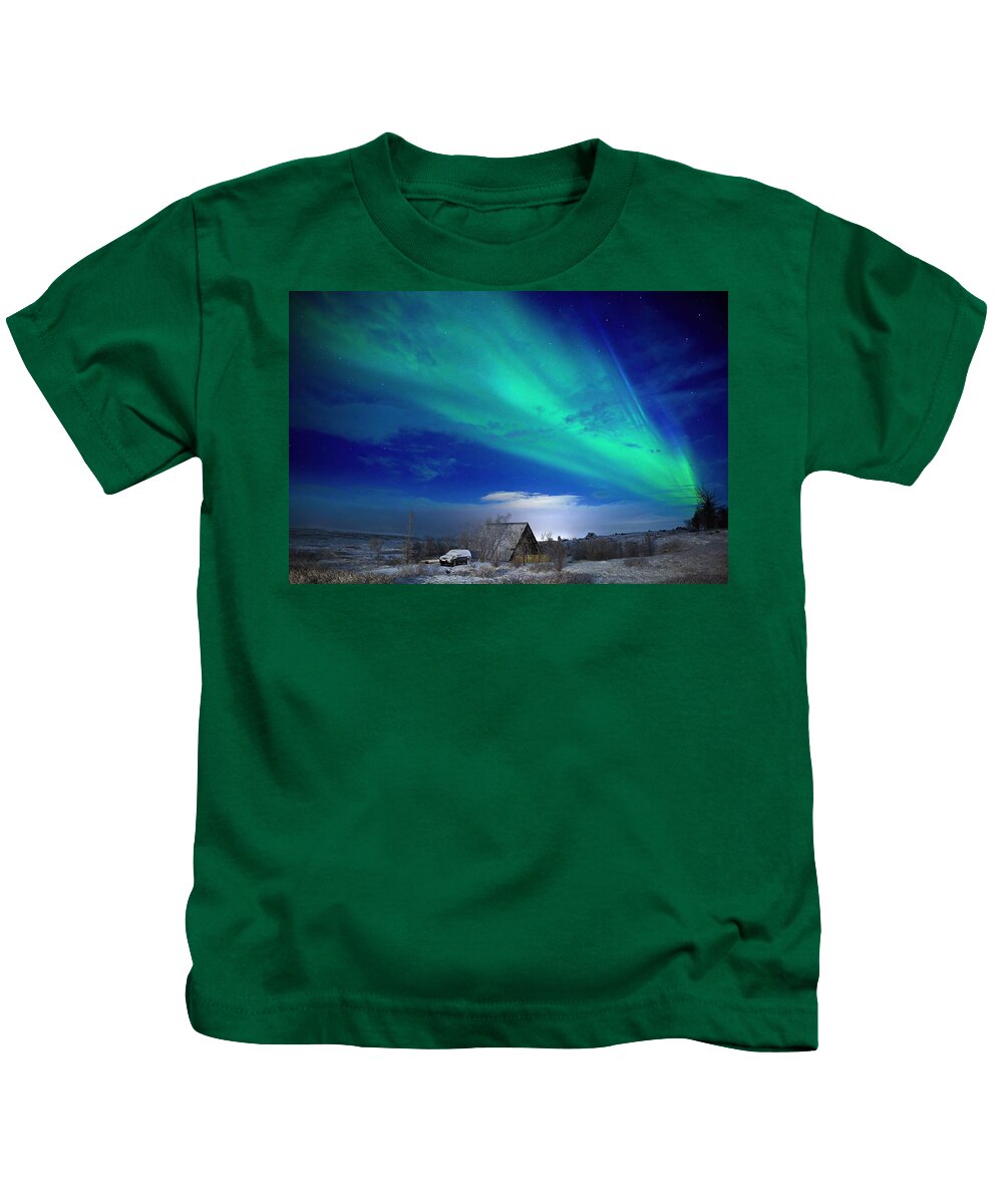 Iceland Kids T-Shirt featuring the photograph Country home #2 by Christopher Mathews