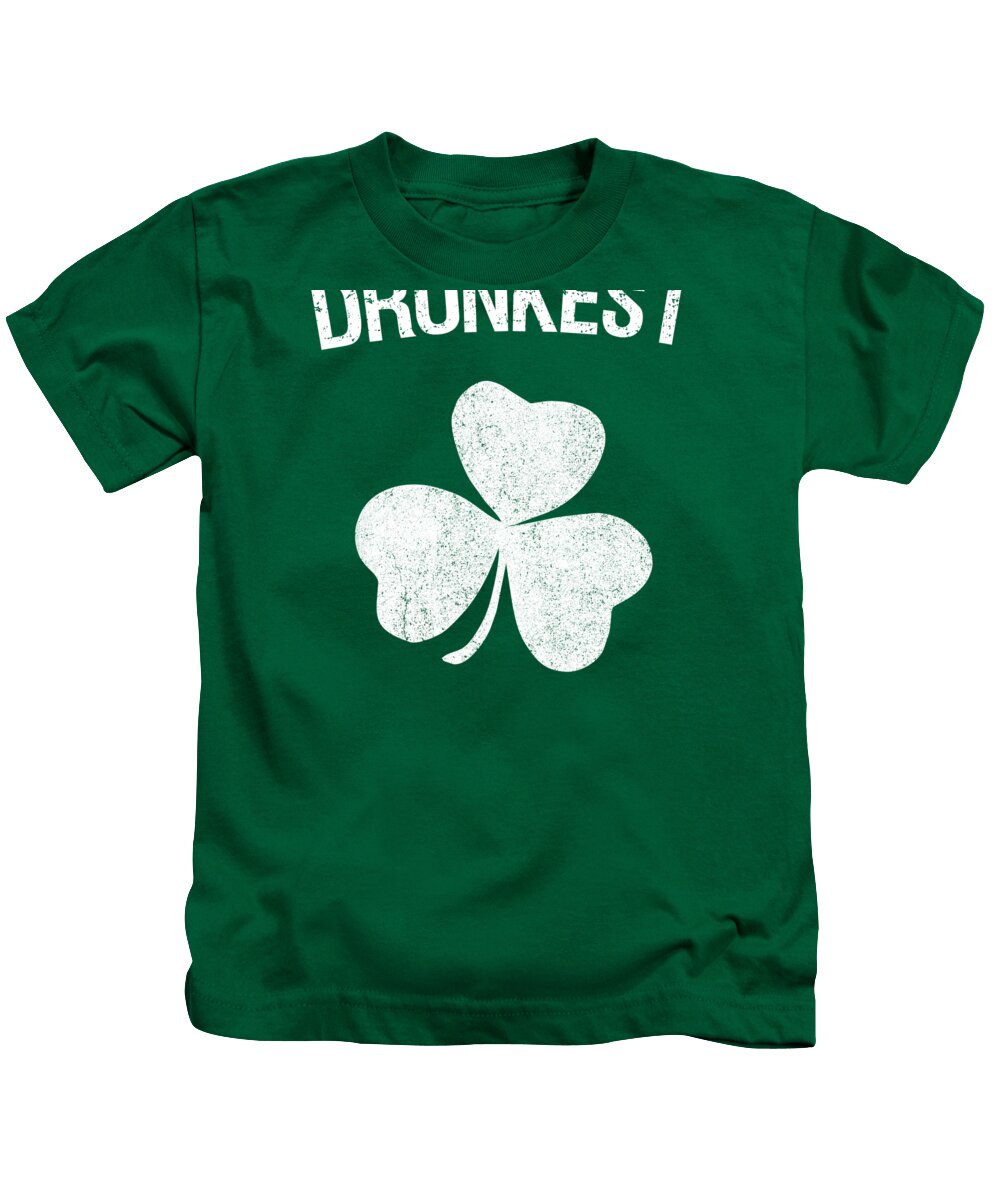 Cool Kids T-Shirt featuring the digital art Drunkest St Patricks Day Group by Flippin Sweet Gear