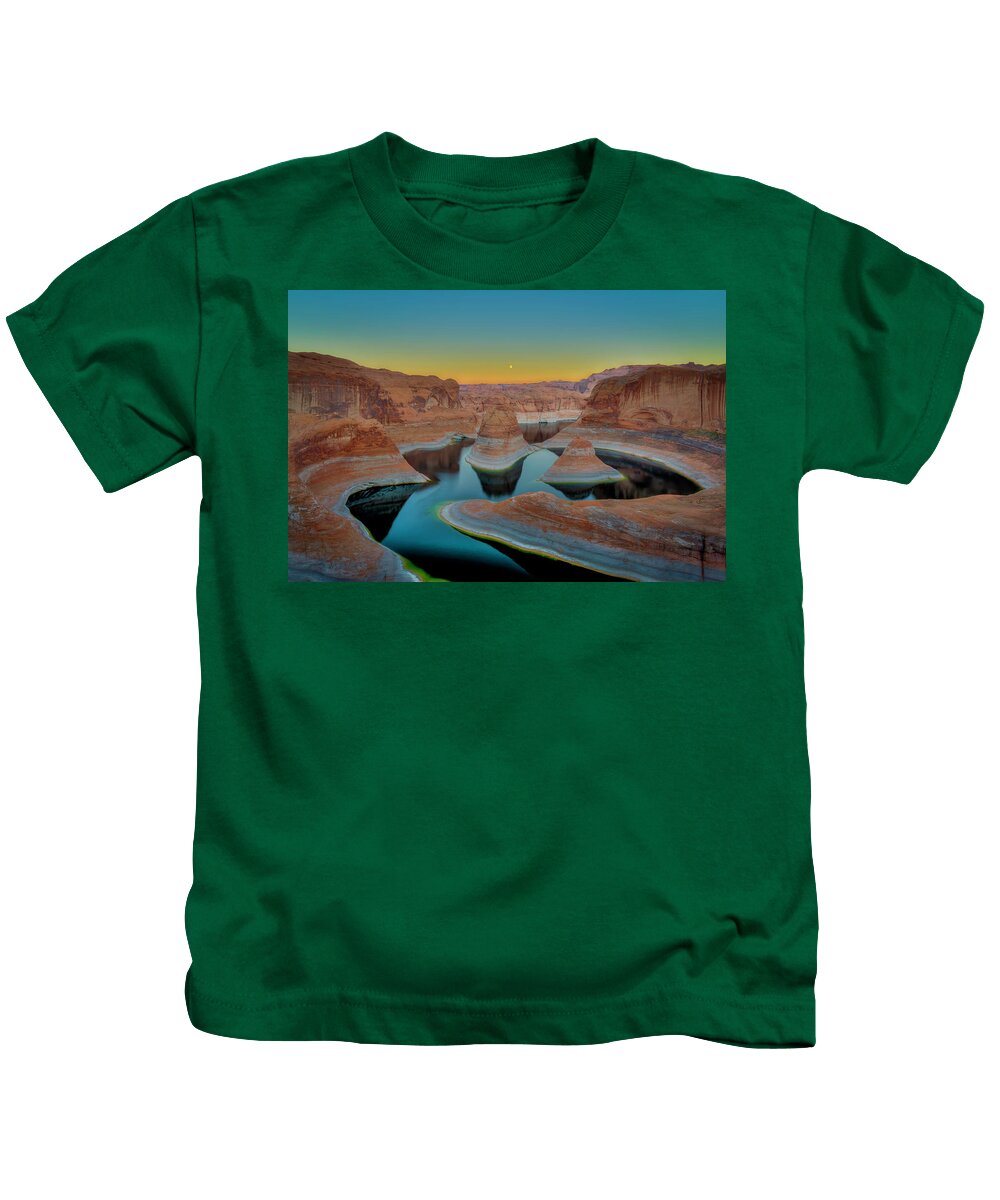 Reflection Canyon Kids T-Shirt featuring the photograph Reflection Canyon by Laura Hedien