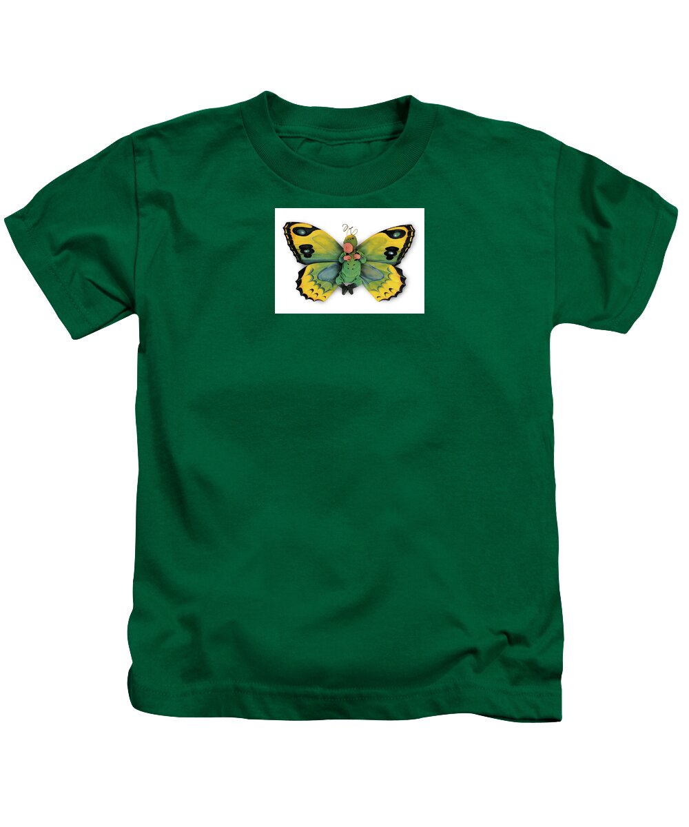Butterfly Kids T-Shirt featuring the photograph Tiny Butterfly #1 by Anne Geddes