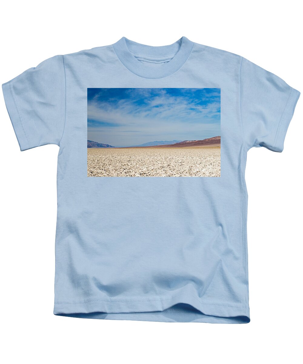 Afternoon Kids T-Shirt featuring the photograph Badwater Basin Death Valley National Park #1 by Fred Stearns