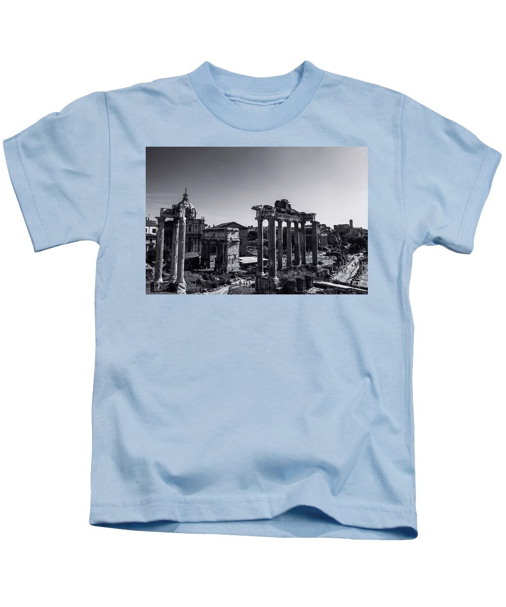 Rome Kids T-Shirt featuring the photograph Whispers from the past - italian landscape - Rome by AM FineArtPrints
