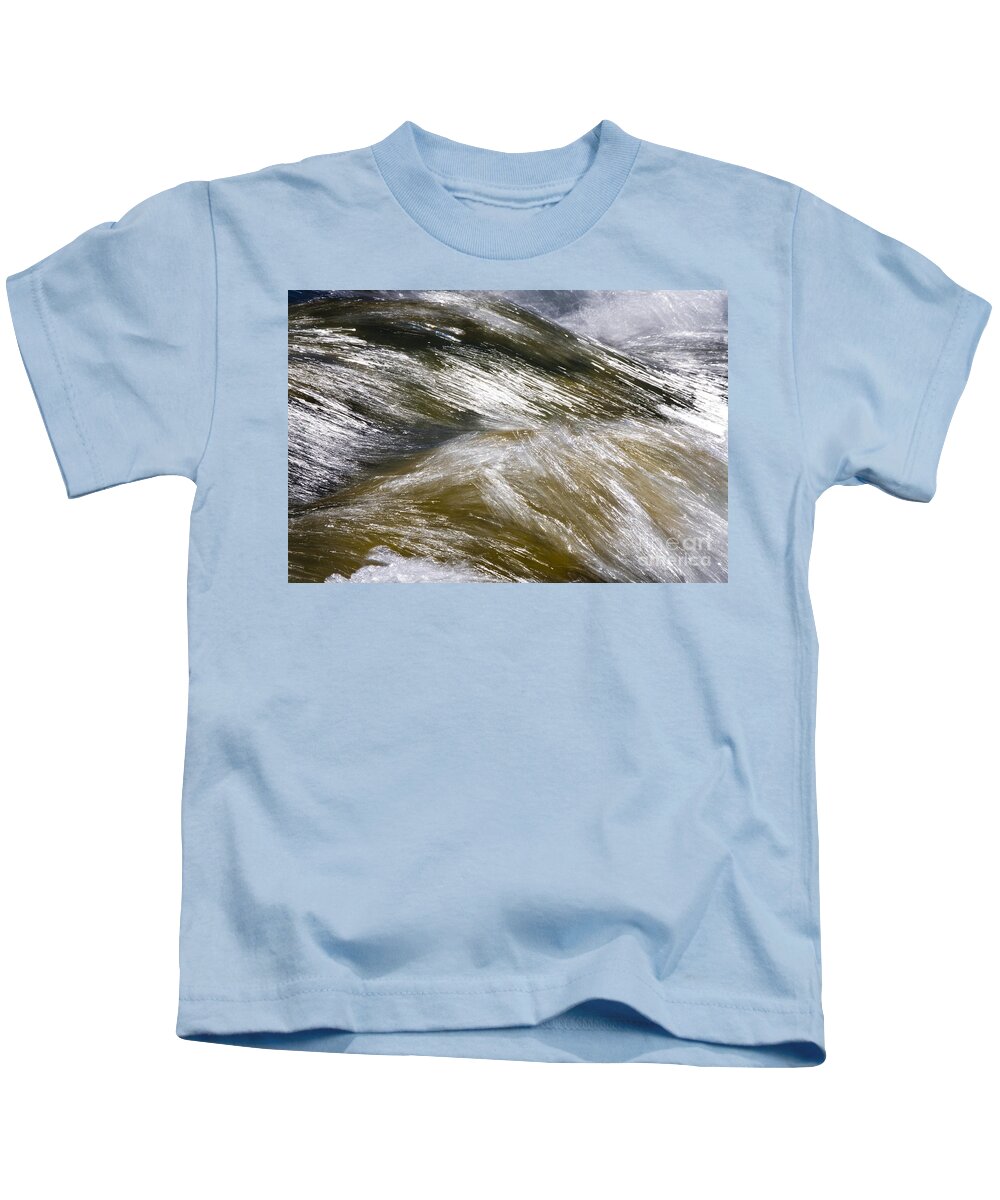 Heiko Kids T-Shirt featuring the photograph Whirling River by Heiko Koehrer-Wagner