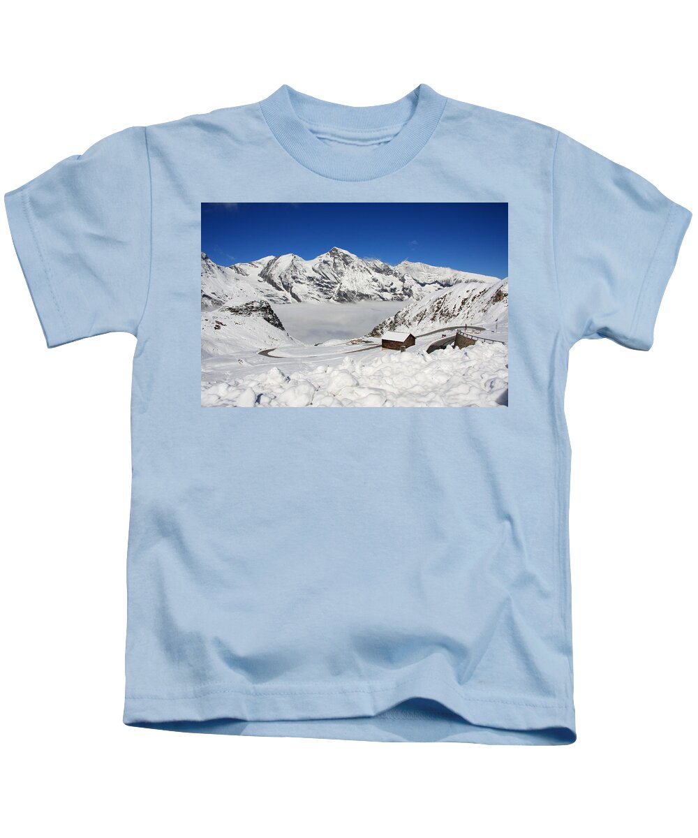 Austria Kids T-Shirt featuring the photograph Austrian Mountains #3 by Sue Leonard