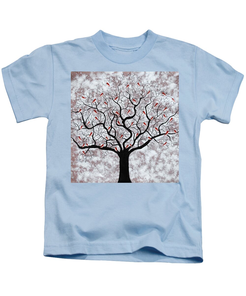 Roots Kids T-Shirt featuring the painting About to rain by Sumit Mehndiratta