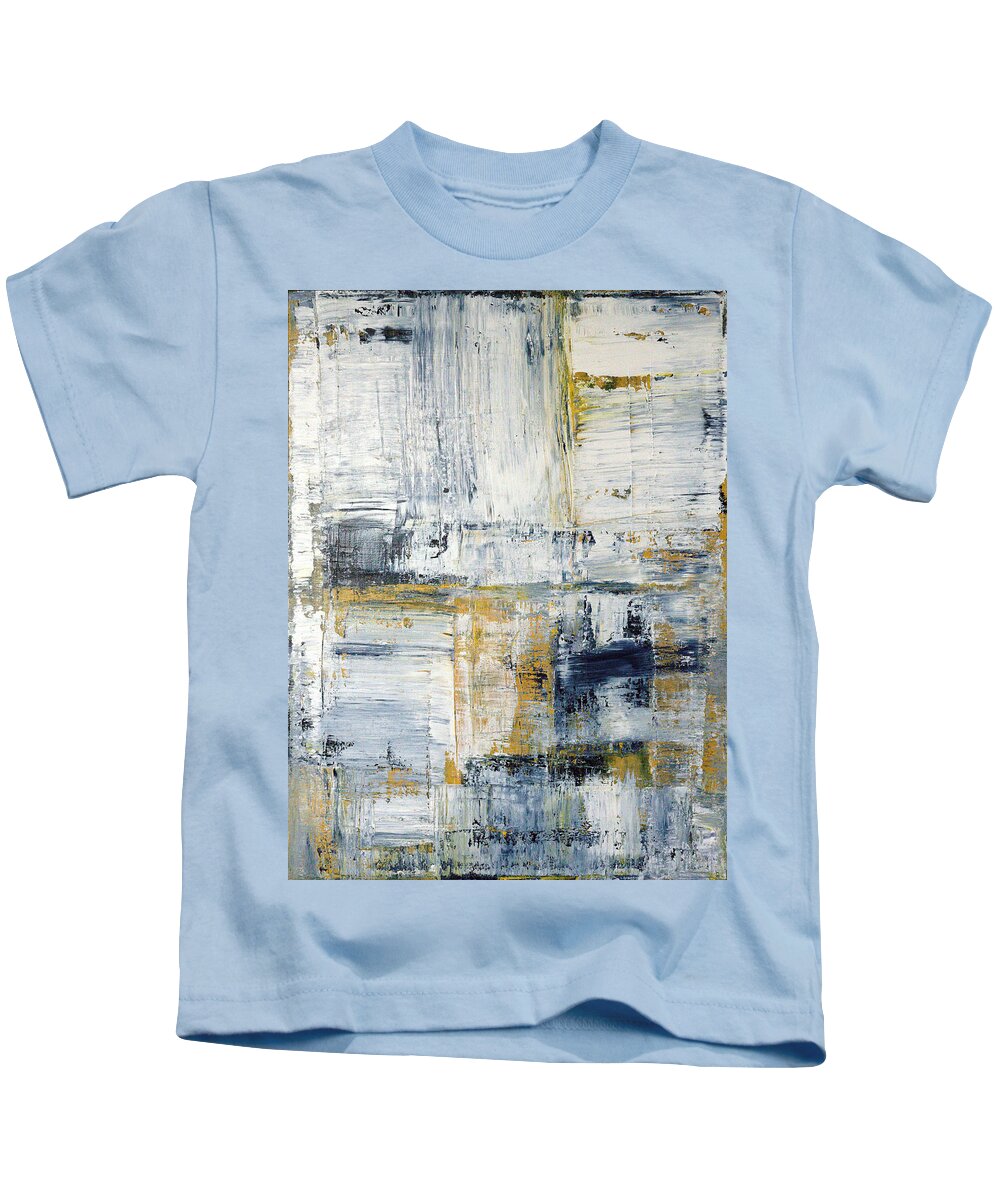 Blue Kids T-Shirt featuring the painting Abstract Painting No. 2 by Julie Niemela