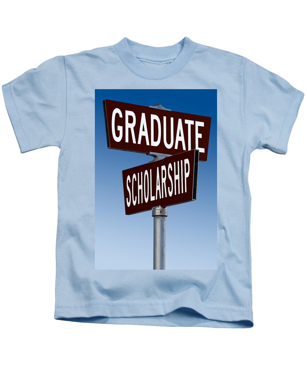 College Kids T-Shirt featuring the photograph Academic Success Signpost by Phil Cardamone
