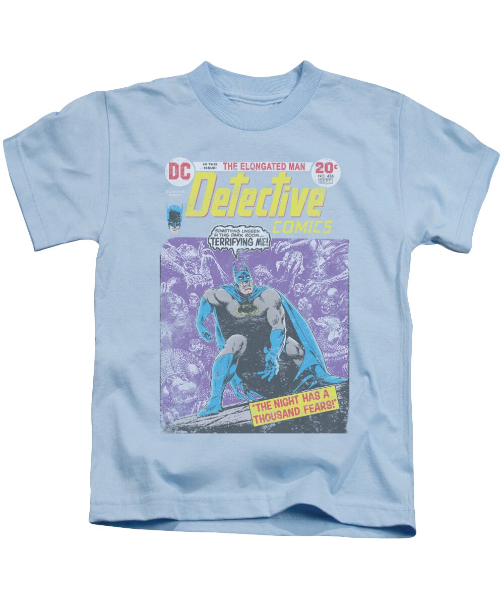 Batman Kids T-Shirt featuring the digital art Batman - A Thousand Fears by Brand A