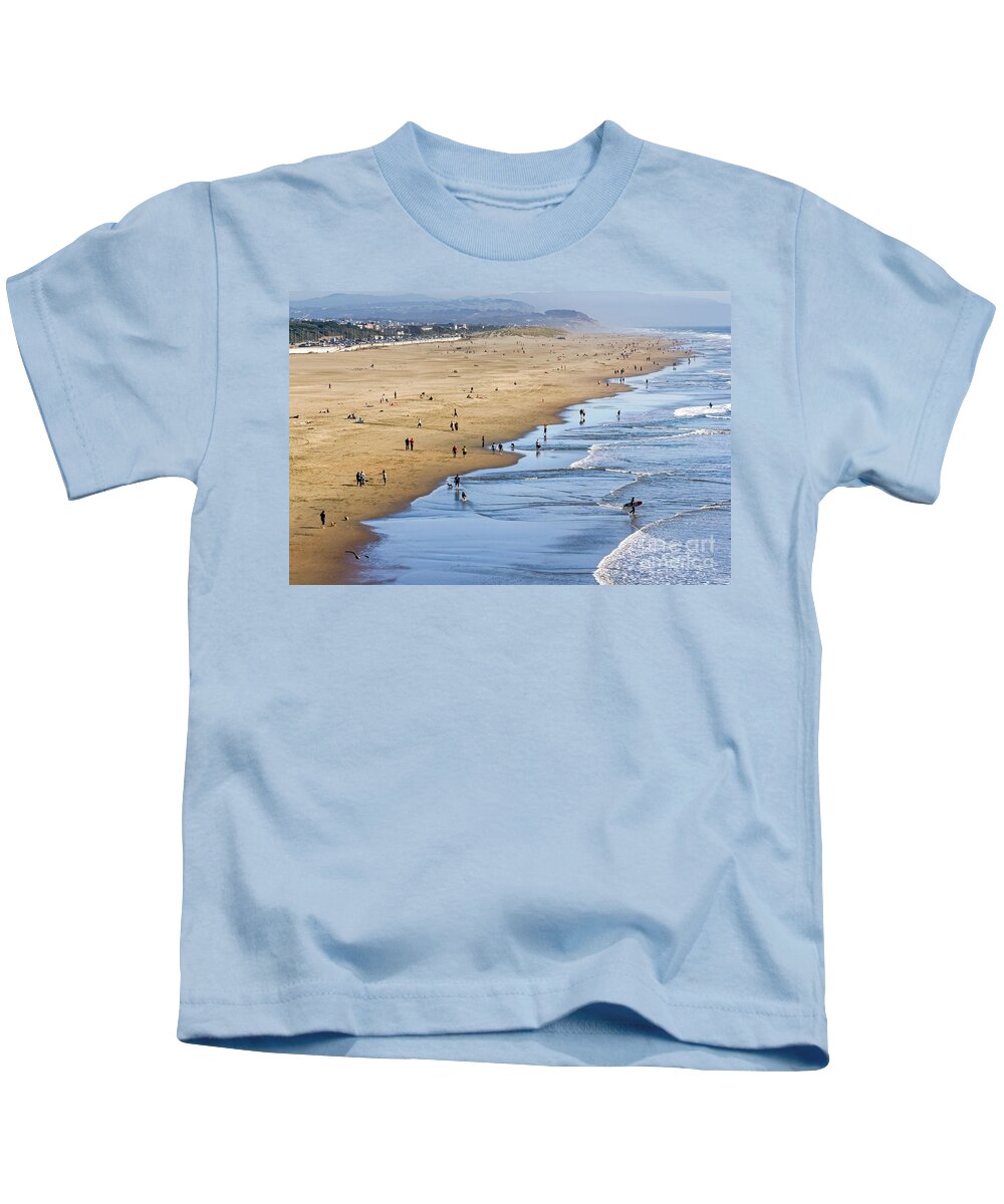 Beach Kids T-Shirt featuring the photograph Beach Day by Kate Brown