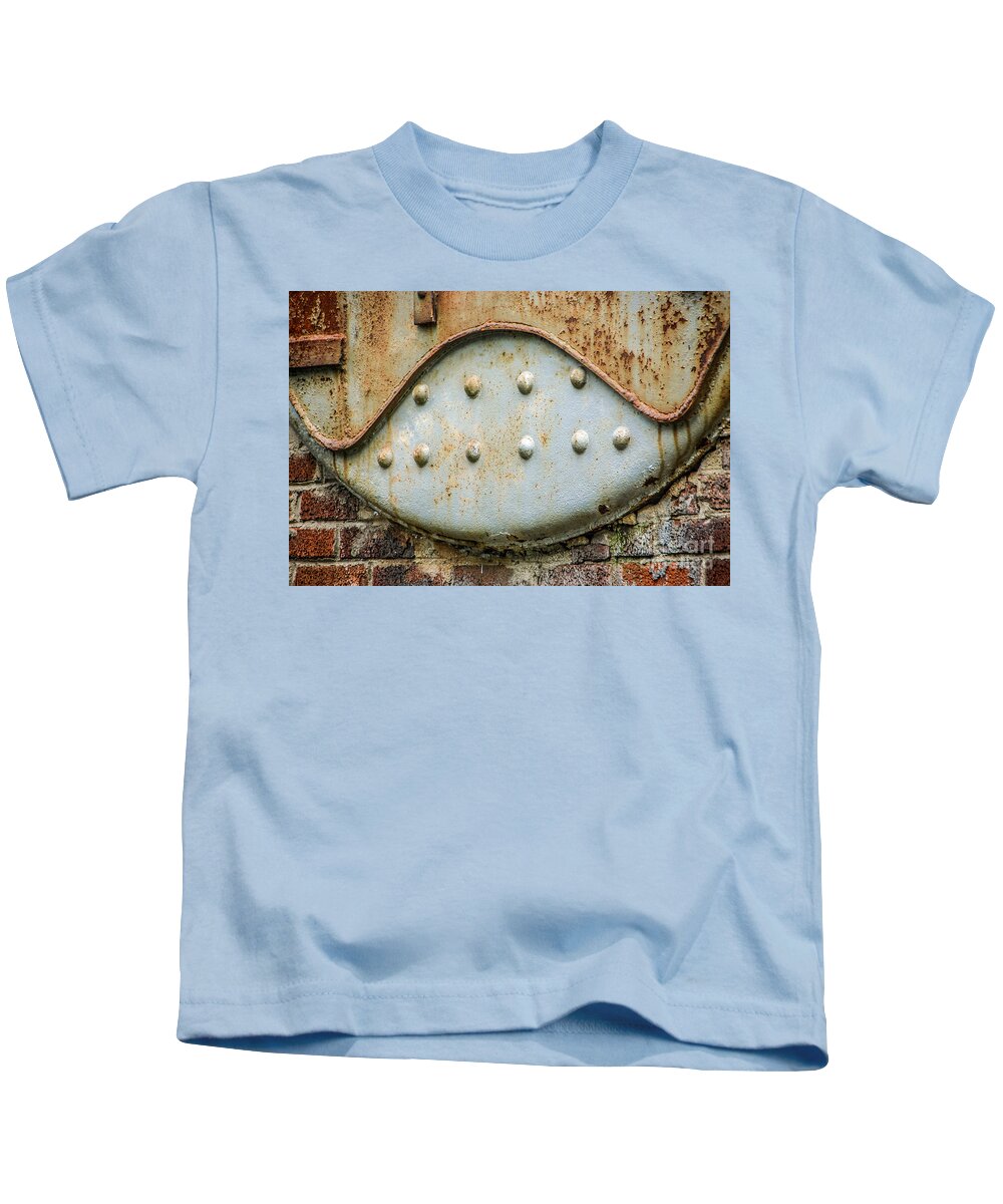 Building Kids T-Shirt featuring the photograph Building Texture by Grace Grogan