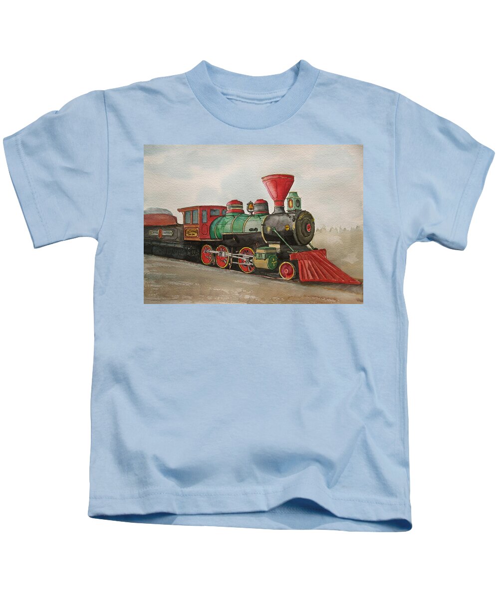 Chattanooga Kids T-Shirt featuring the painting Chattanooga Choo-Choo by Frank SantAgata