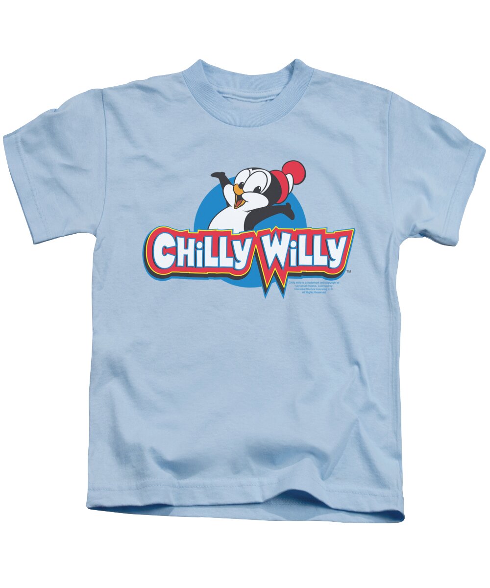  Kids T-Shirt featuring the digital art Chilly Willy - Logo by Brand A