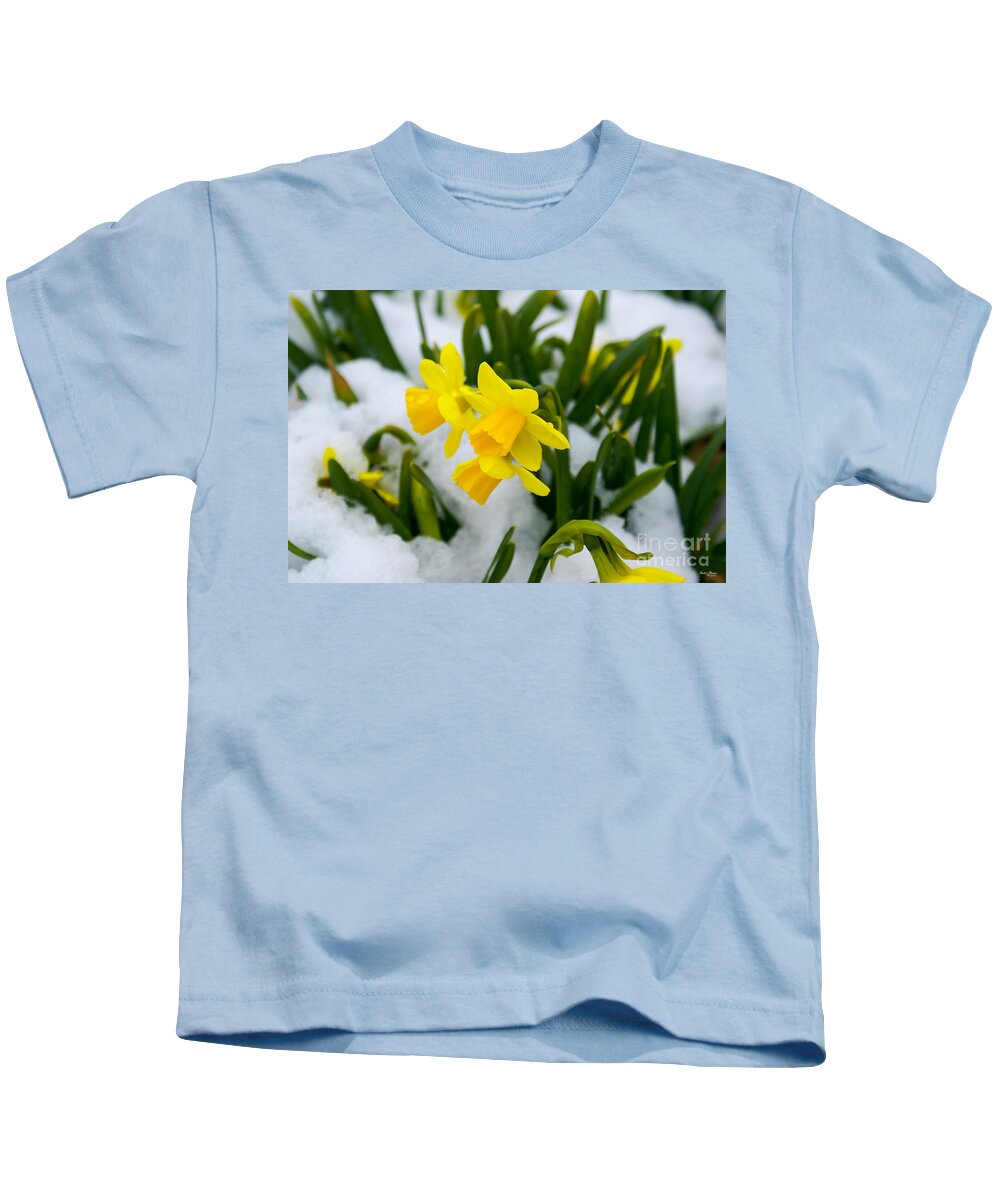 Daffodil Kids T-Shirt featuring the photograph Come On Spring Time by Jennifer White